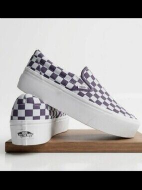 NEW! Vans Classic Stackform Checkerboard Sneakers sz 9 (Price Firm)